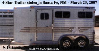 STOLEN 2H Trailer, English Saddles & Tack Near Santa Fe, NM, 87508